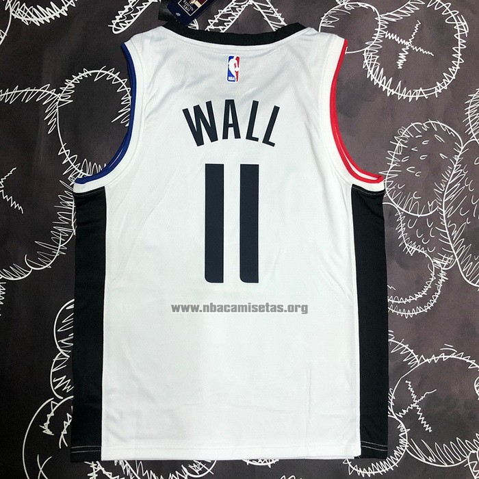 Camiseta Los Angeles Clippers John Wall NO 11 Ciudad 2019-20 Blanco